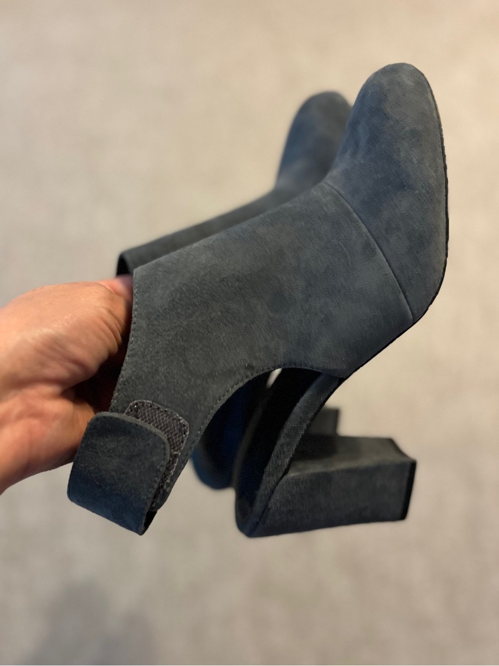 Adam Tucker Jenna Leather Upper Slingback Heeled Booties Size 6M